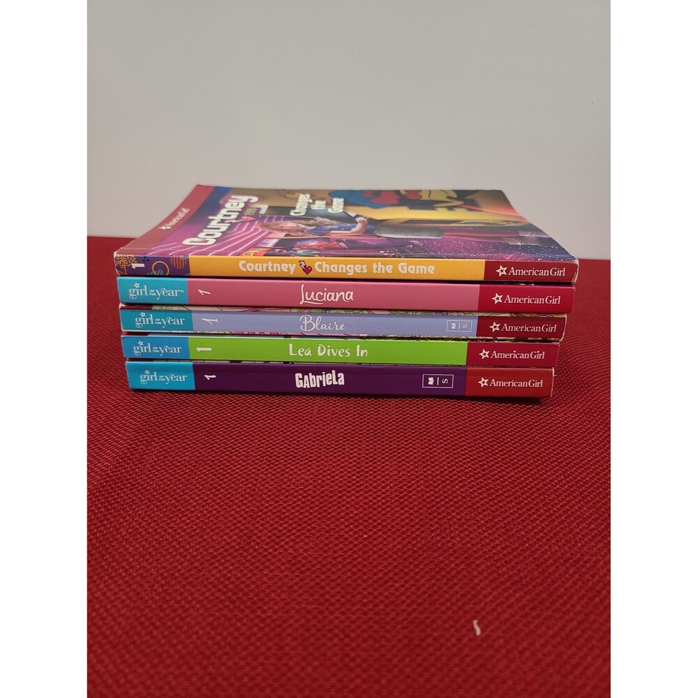 American Girl Book Lot - Book Number 1 Courtney, Luciana, Gabriela, Blaire, Lea